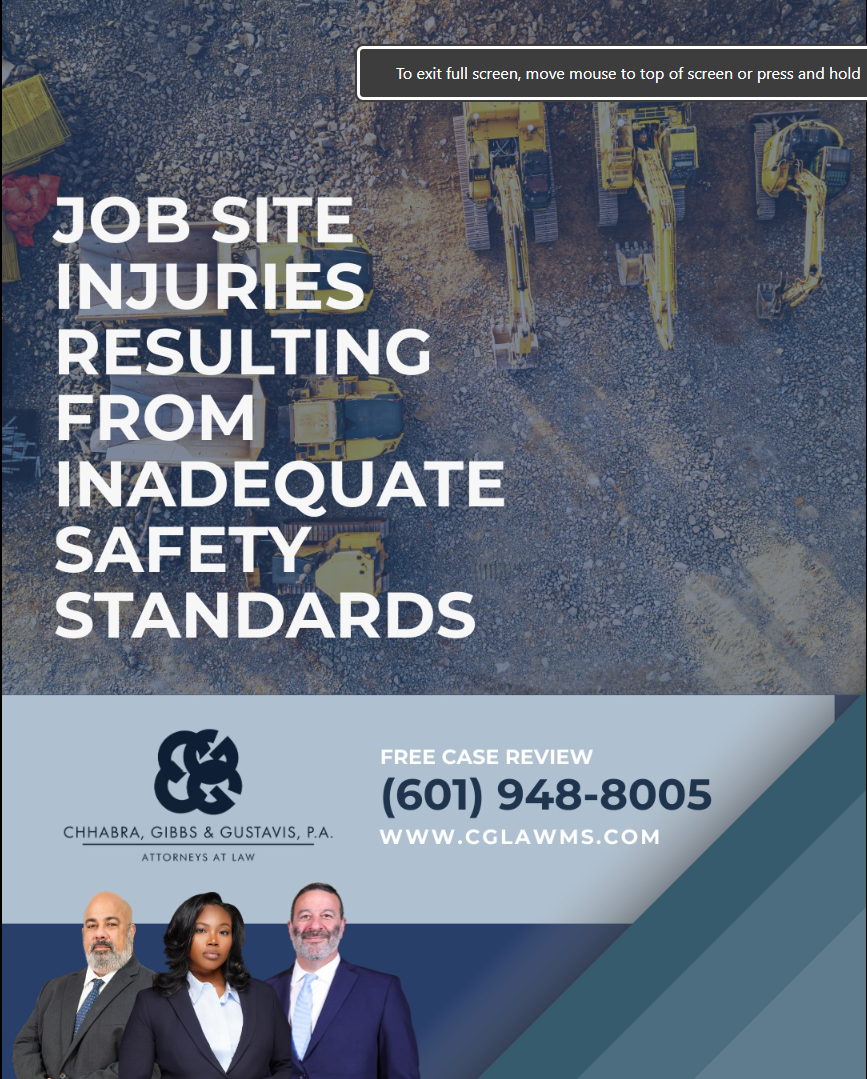 Understanding Your Rights After a Job Site Safety Failure in Mississippi
