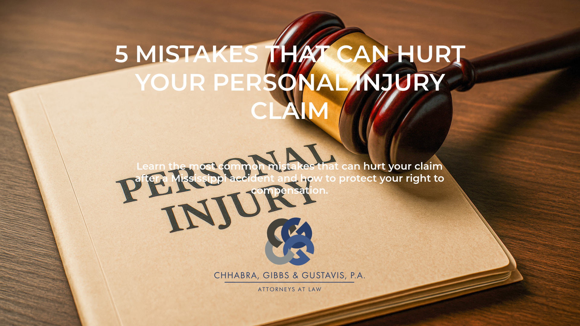 5 Mistakes That Can Hurt Your Personal Injury Claim