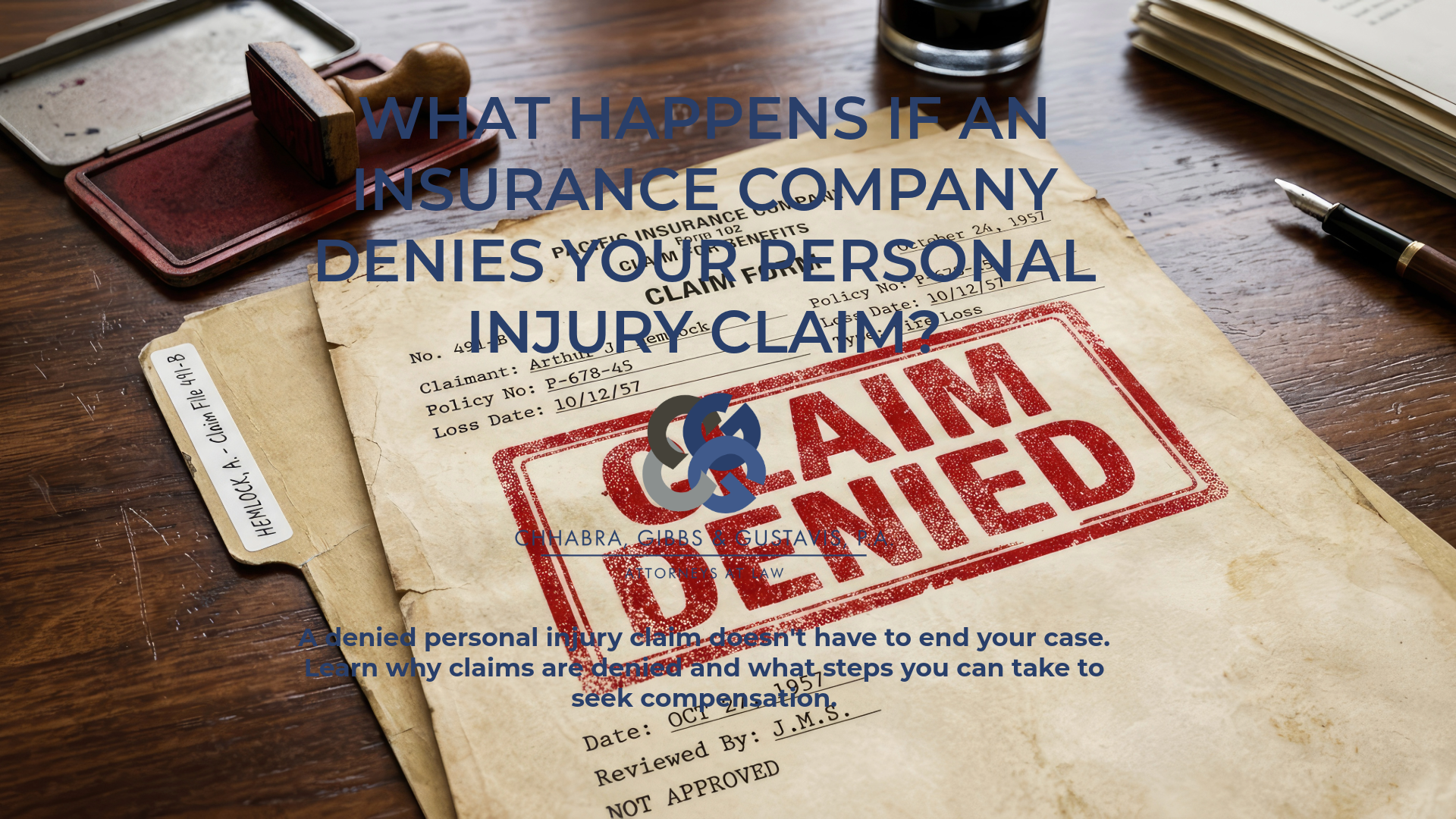 What Happens If an Insurance Company Denies Your Personal Injury Claim?