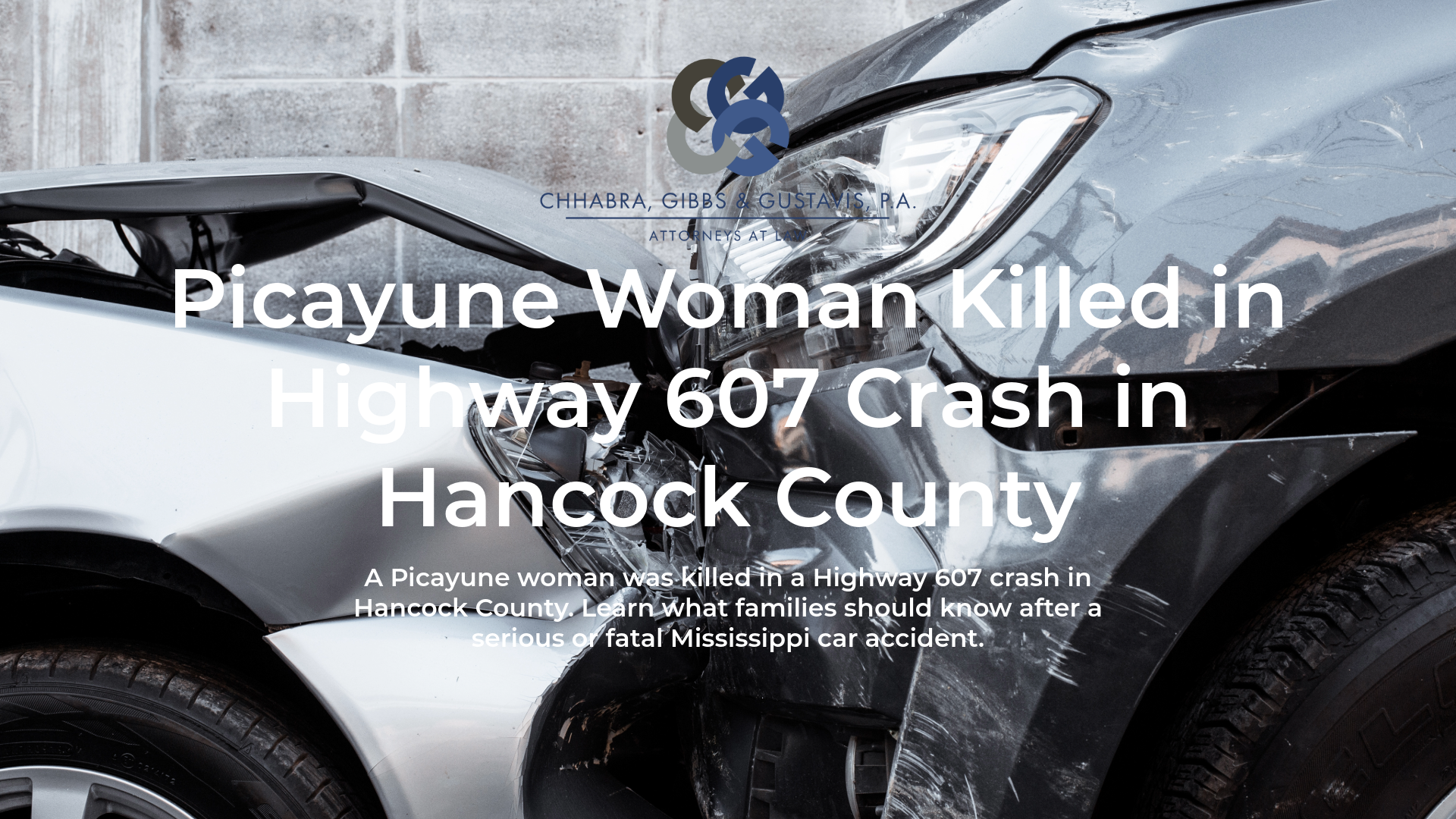 Picayune Woman Killed in Highway 607 Crash in Hancock County