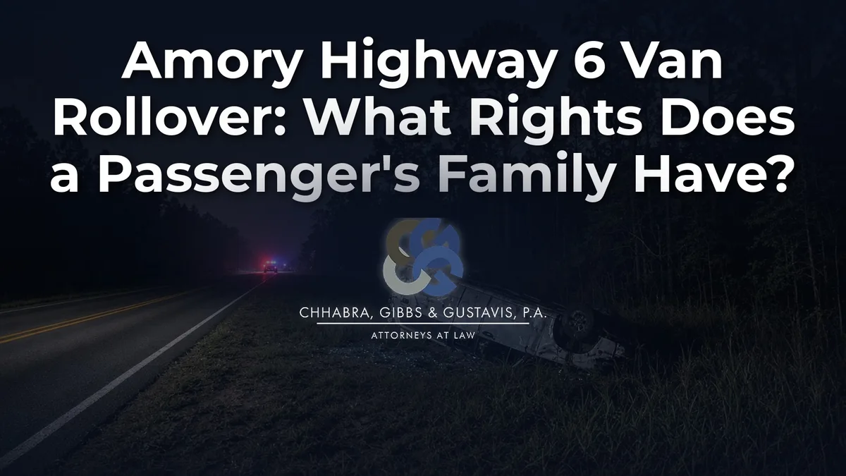 Amory Highway 6 Van Rollover: What Rights Does a Passenger’s Family Have?