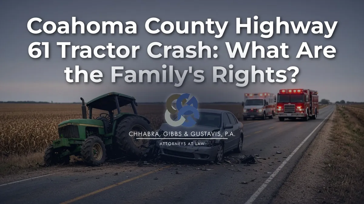 Coahoma County Highway 61 Tractor Crash: What Are the Family’s Rights?