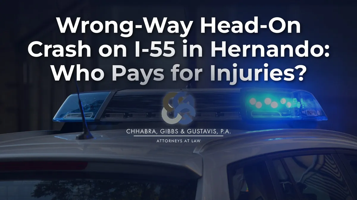 Wrong-Way Head-On Crash on I-55 in Hernando: Who Pays for Injuries?