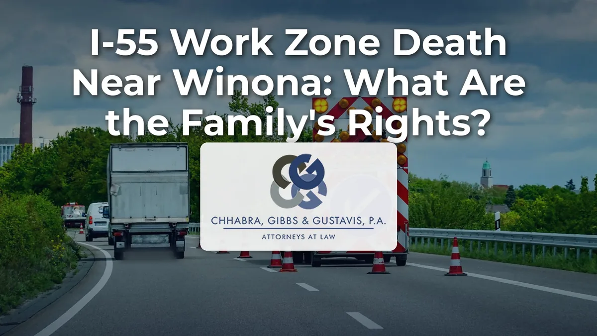 I-55 Work Zone Death Near Winona: What Are the Family’s Rights?