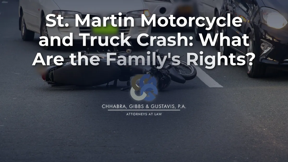St. Martin Motorcycle and Truck Crash: What Are the Family’s Rights?