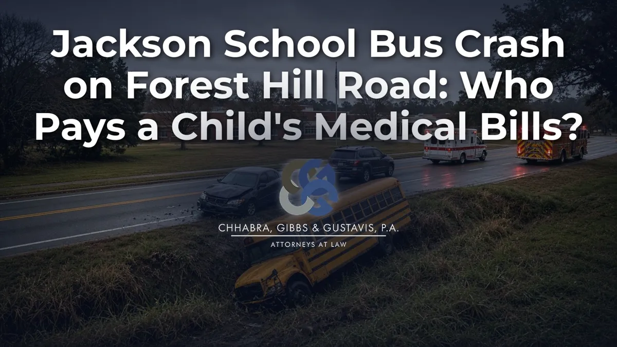 Jackson School Bus Crash on Forest Hill Road: Who Pays a Child’s Medical Bills?