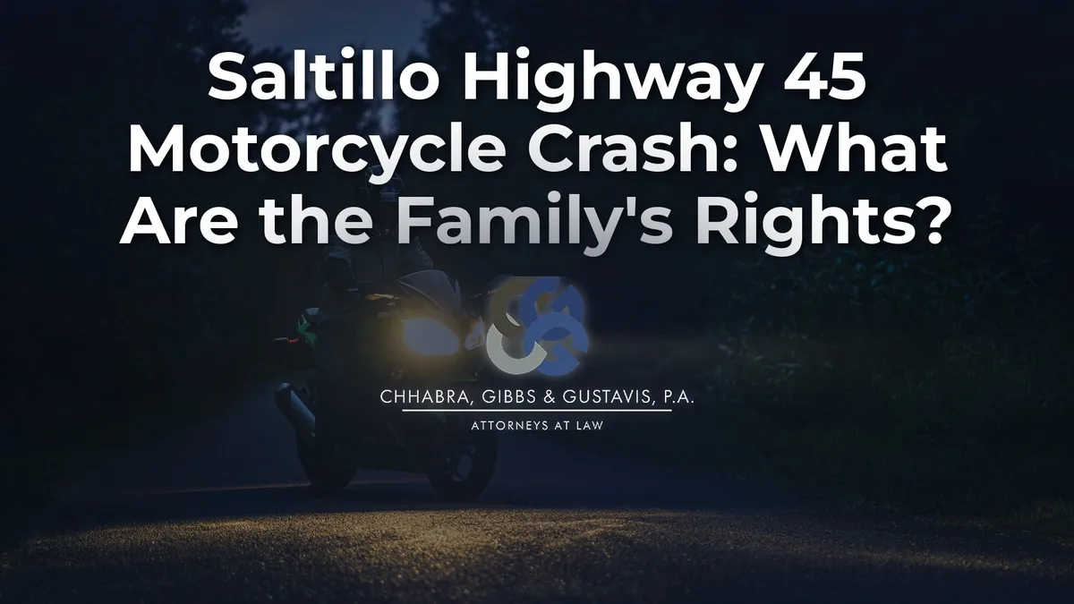 Saltillo Highway 45 Motorcycle Crash: What Are the Family’s Rights?