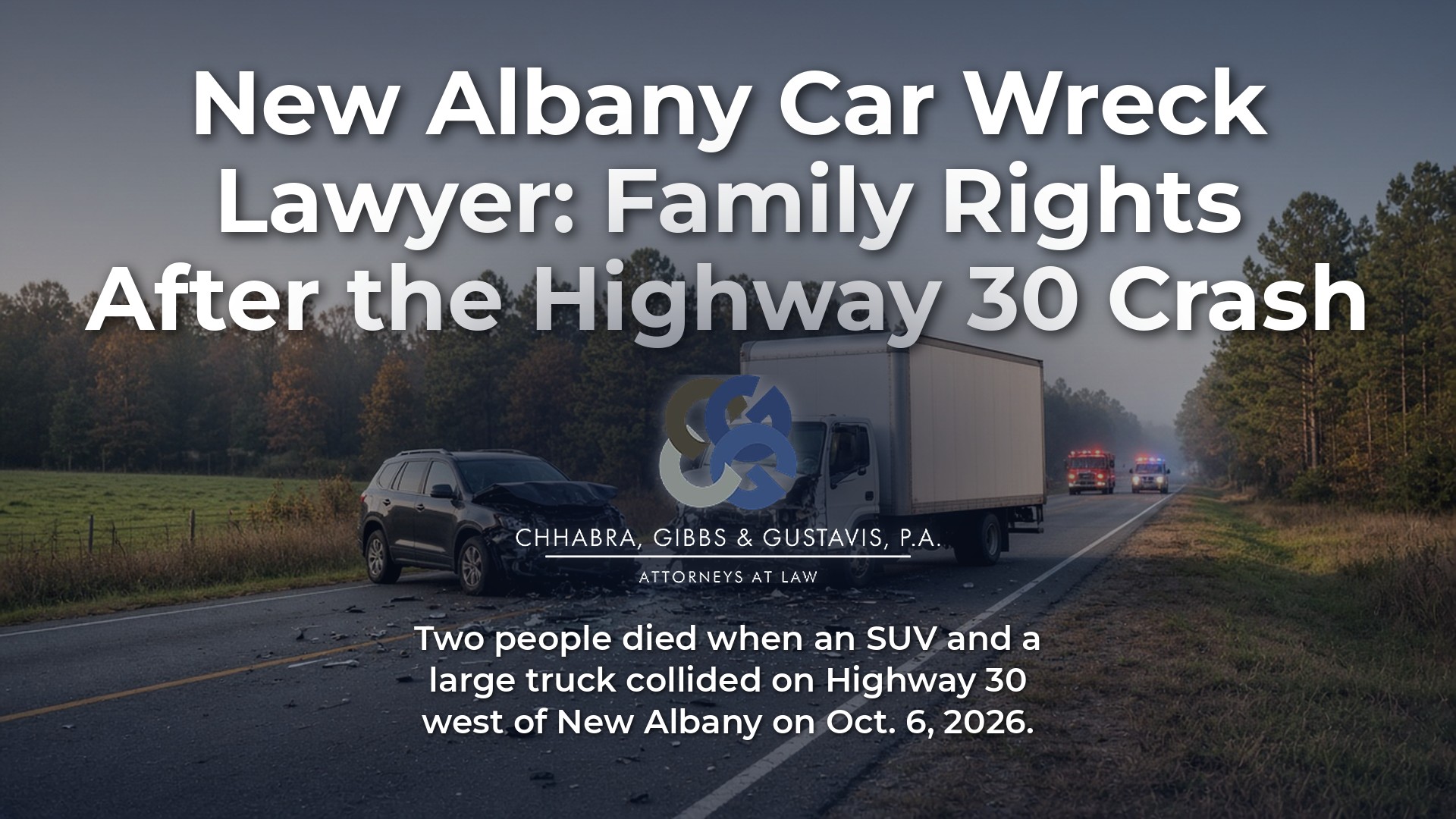 New Albany Car Wreck Lawyer: What Rights Do Families Have After the Highway 30 Crash?