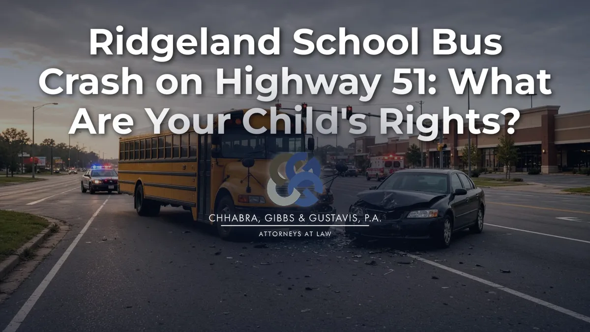 Ridgeland School Bus Crash on Highway 51: What Are Your Child’s Rights?