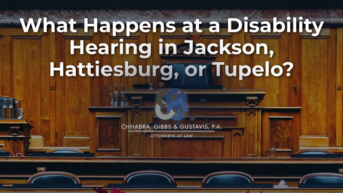 What Happens at a Disability Hearing in Jackson, Hattiesburg, or Tupelo?